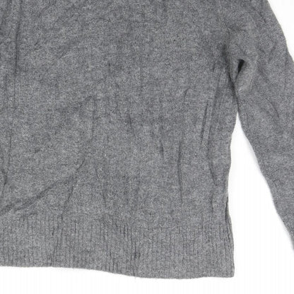 Womens UK Size 10 Topshop Grey Pullover Jumper