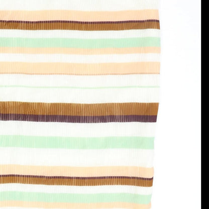 H&M Womens Brown Striped  A-Line Skirt Size 8