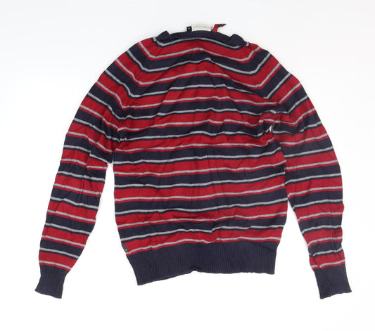 Angelo Litrico Womens Red Striped  Pullover Jumper Size M