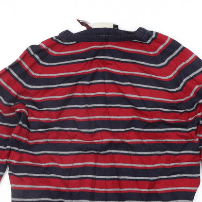 Angelo Litrico Womens Red Striped  Pullover Jumper Size M