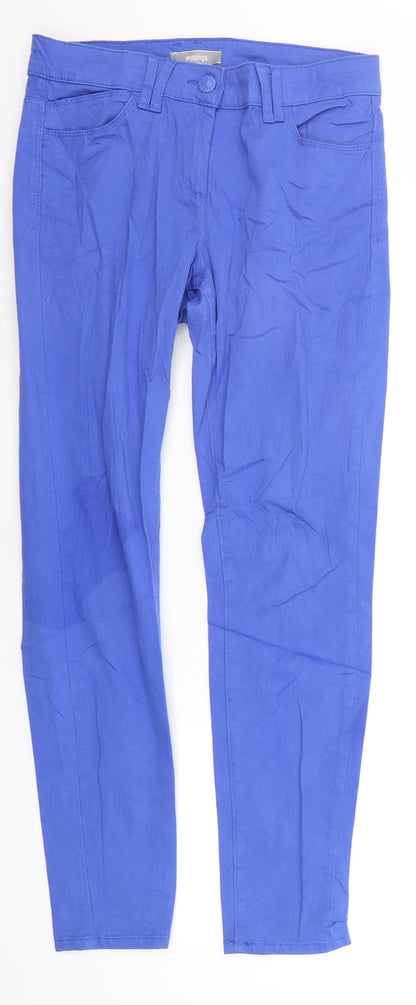 Womens UK Size 10 Marks and Spencer Regular Fit Straight Blue Jeans