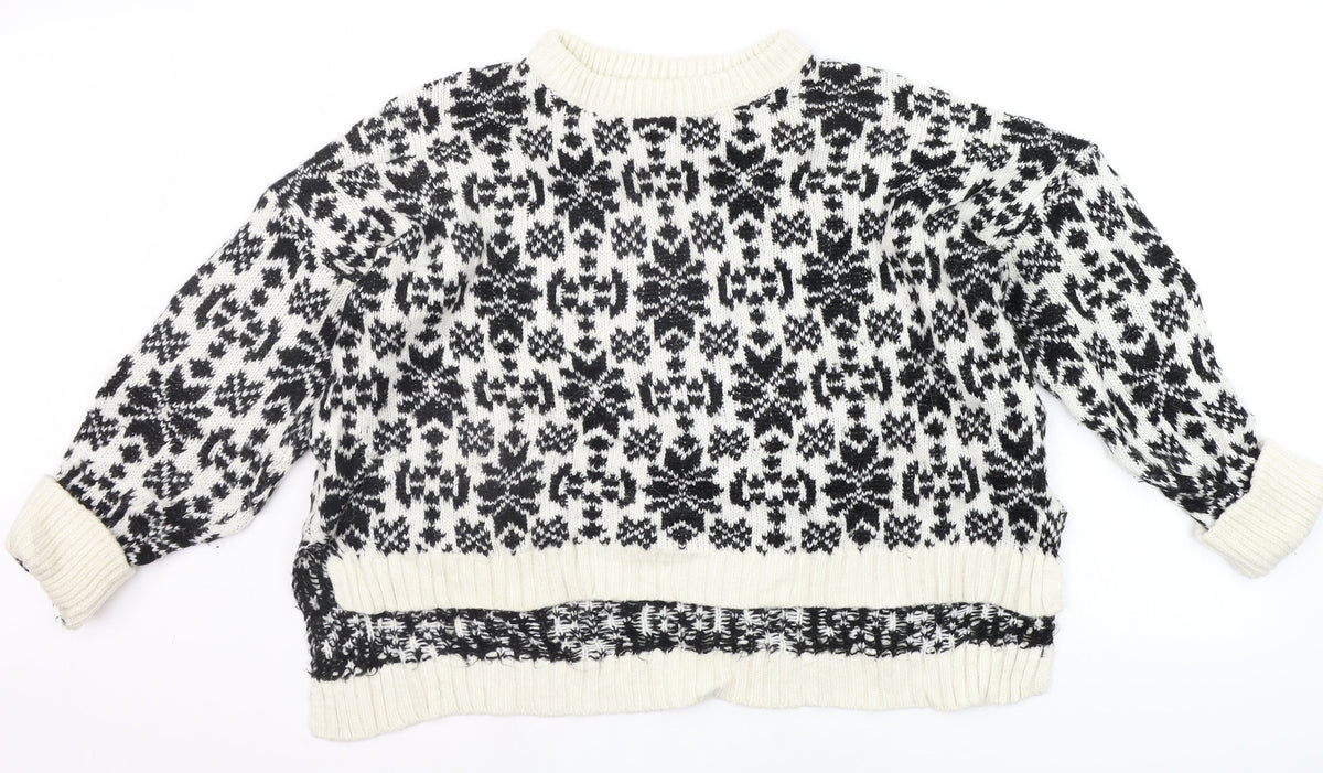 Womens UK Size M H&M Black Pullover Jumper