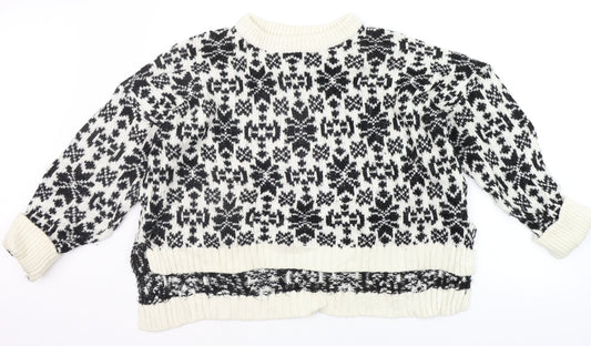Womens UK Size M H&M Black Pullover Jumper
