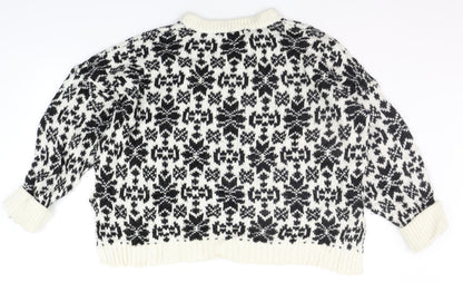 Womens UK Size M H&M Black Pullover Jumper