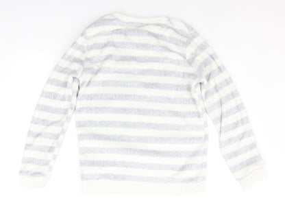 LOVE TO LOUNGE Womens Grey Striped  Top Pyjama Set Size S  - MICKEY MOUSE