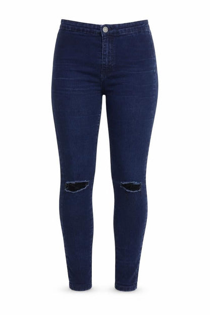 Womens UK Size 10 Denim & Co. Regular Fit Skinny Blue Jeans
