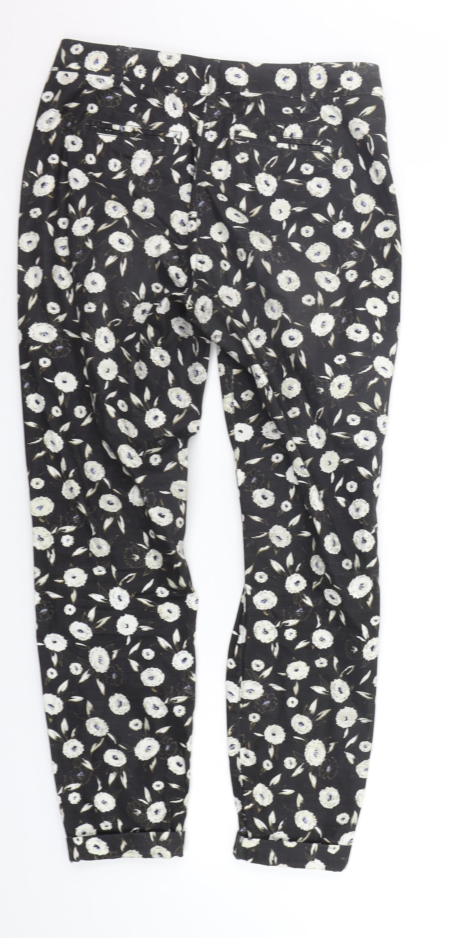 Womens UK Size 8 NEXT Regular Fit  Black Trousers