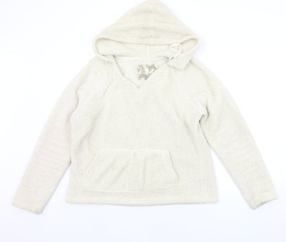 Next Womens Beige   Pullover Hoodie Size 12