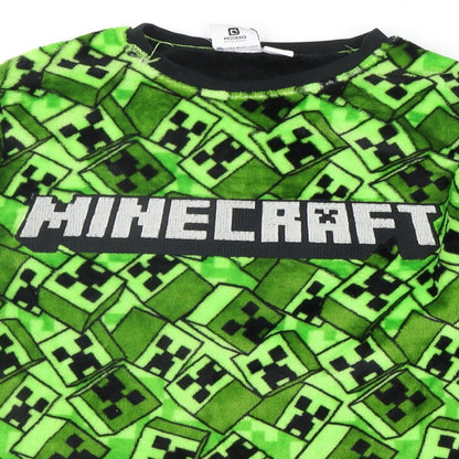 Primark Girls Green Solid  Top Pyjama Top Size 13-14 Years  - MINECRAFT