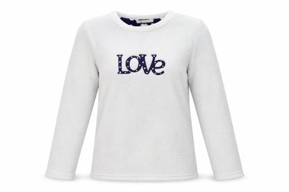 b&M Womens White Solid  Top Pyjama Top Size 8