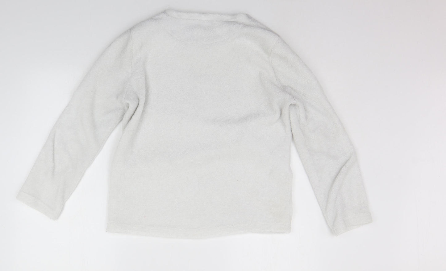 b&M Womens White Solid  Top Pyjama Top Size 8