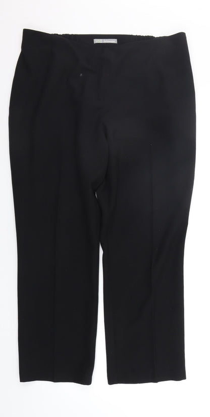 Womens UK Size 16 Marks and Spencer Regular Fit  Black Trousers