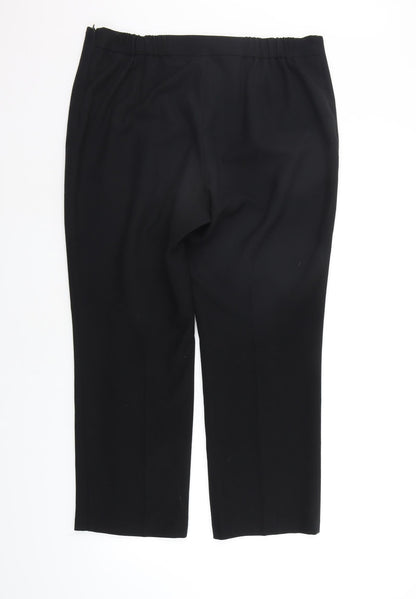 Womens UK Size 16 Marks and Spencer Regular Fit  Black Trousers