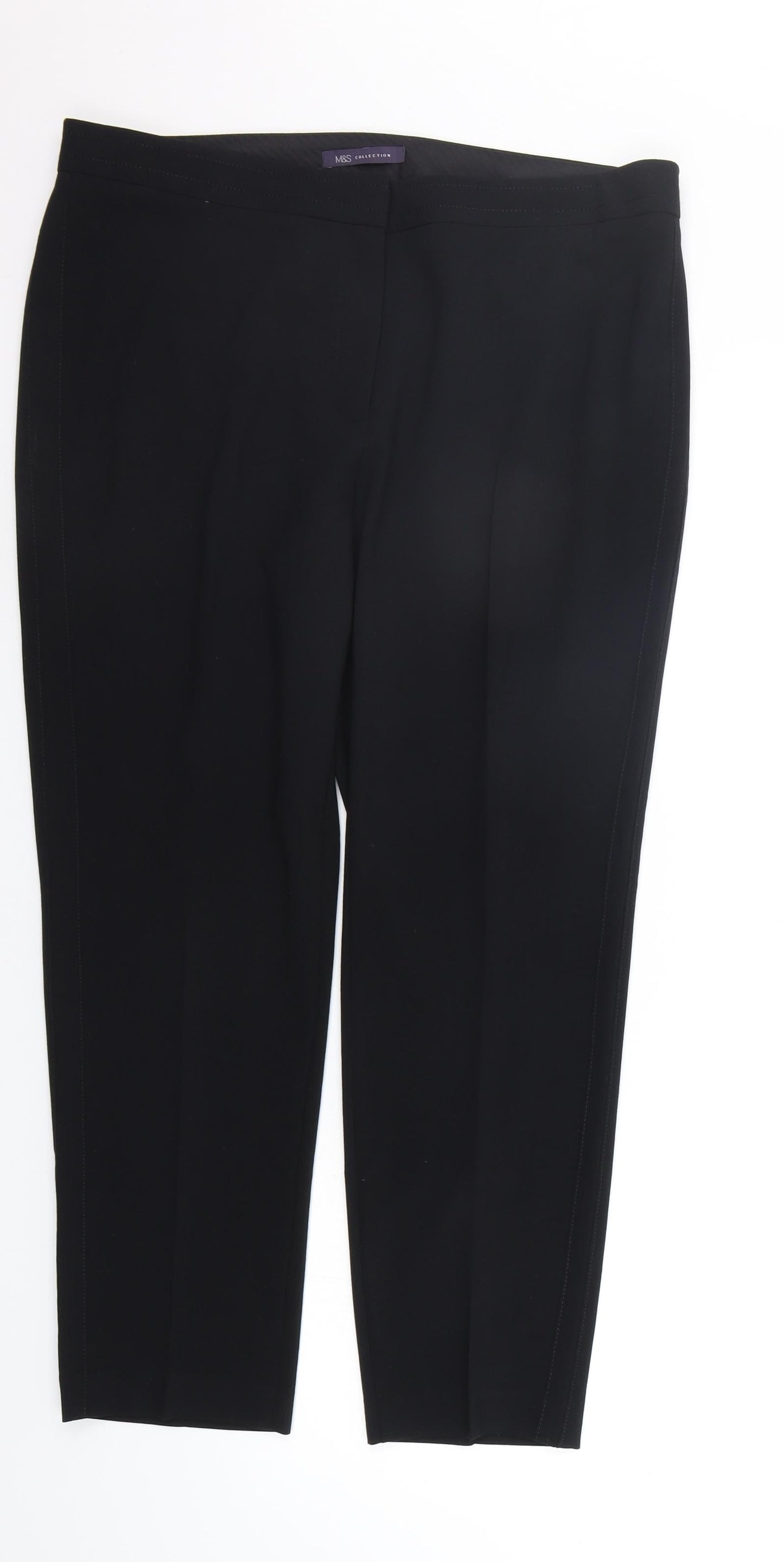 Womens UK Size 16 Marks and Spencer Regular Fit  Black Trousers