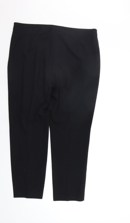 Womens UK Size 16 Marks and Spencer Regular Fit  Black Trousers