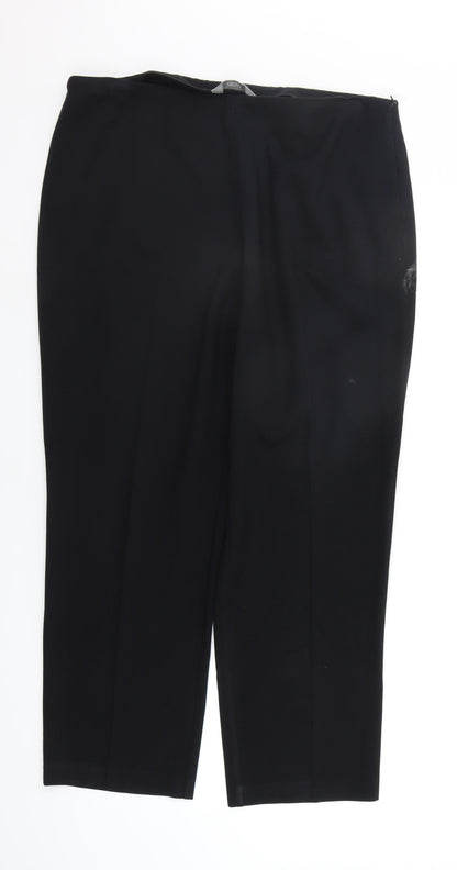 Womens UK Size 18 Marks and Spencer Regular Fit  Black Trousers