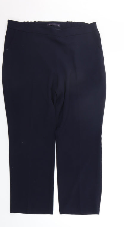 Womens UK Size 16 Marks and Spencer Regular Fit  Blue Trousers