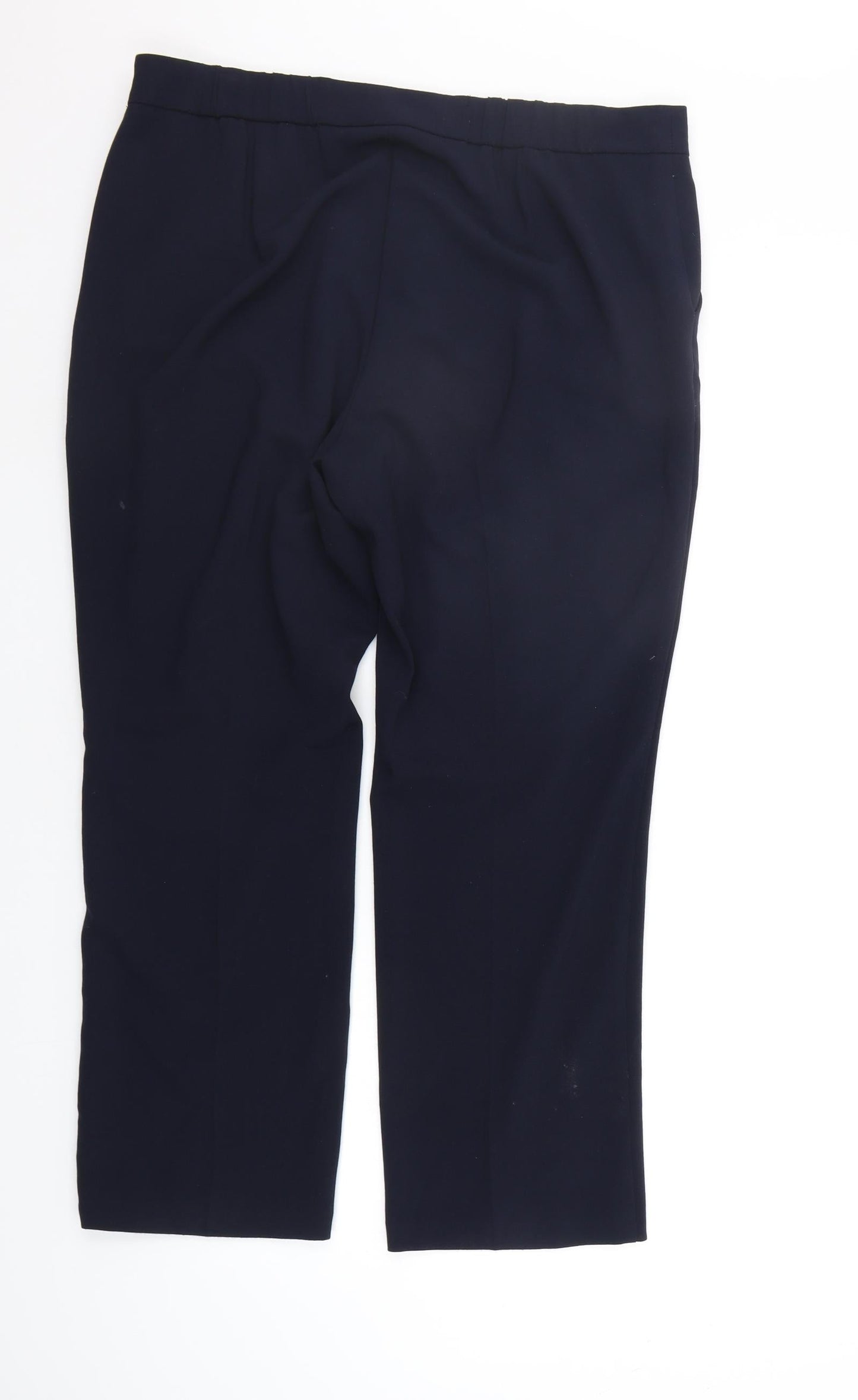Womens UK Size 16 Marks and Spencer Regular Fit  Blue Trousers