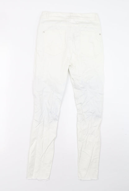 luizacco Womens White   Trousers  Size M L26 in