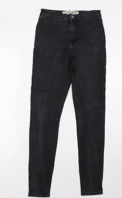 Primark Womens Black  Denim Skinny Jeans Size 8 L30 in