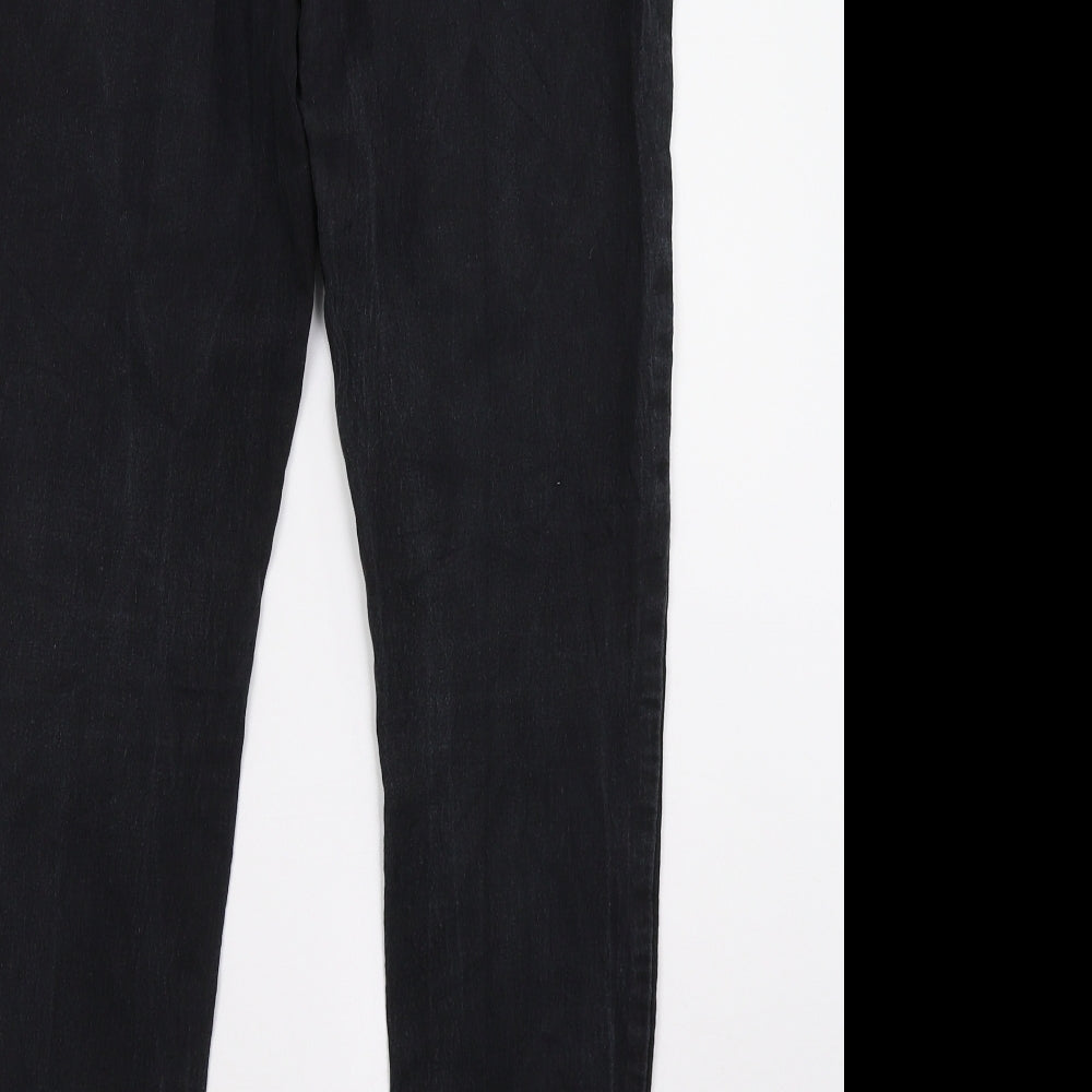 Primark Womens Black  Denim Skinny Jeans Size 10 L30 in