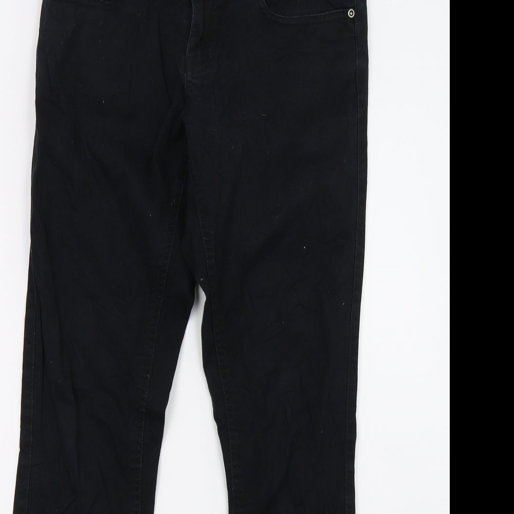 Womens UK Size 12 Janina Regular Fit  Black Trousers