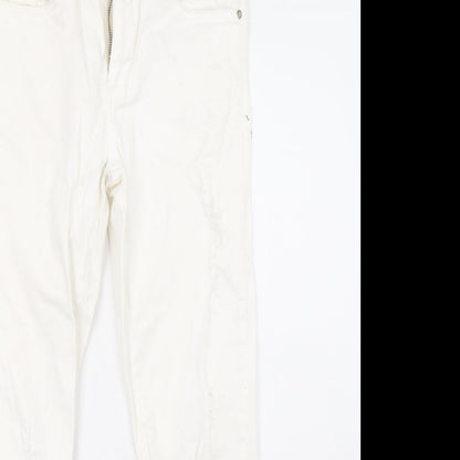Zara Womens White  Denim Skinny Jeans Size 8 L26 in
