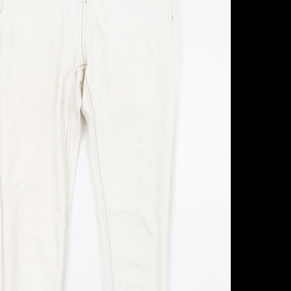 Select Womens White  Denim Straight Jeans Size 12 L32 in