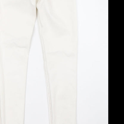 Select Womens White  Denim Straight Jeans Size 12 L32 in