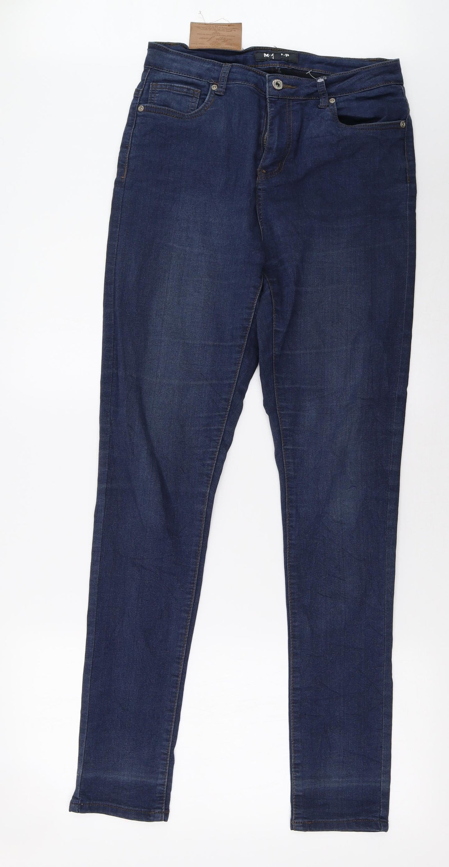 mapp Womens Blue  Denim Straight Jeans Size 10 L32 in