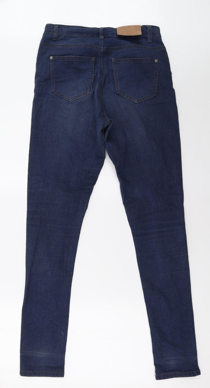 mapp Womens Blue  Denim Straight Jeans Size 10 L32 in