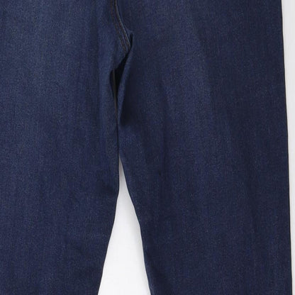 mapp Womens Blue  Denim Straight Jeans Size 10 L32 in