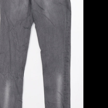 NOVA Womens Grey  Denim Skinny Jeans Size 8 L26 in