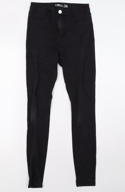 Womens UK Size 26 fb sister Regular Fit Skinny Black Jeans