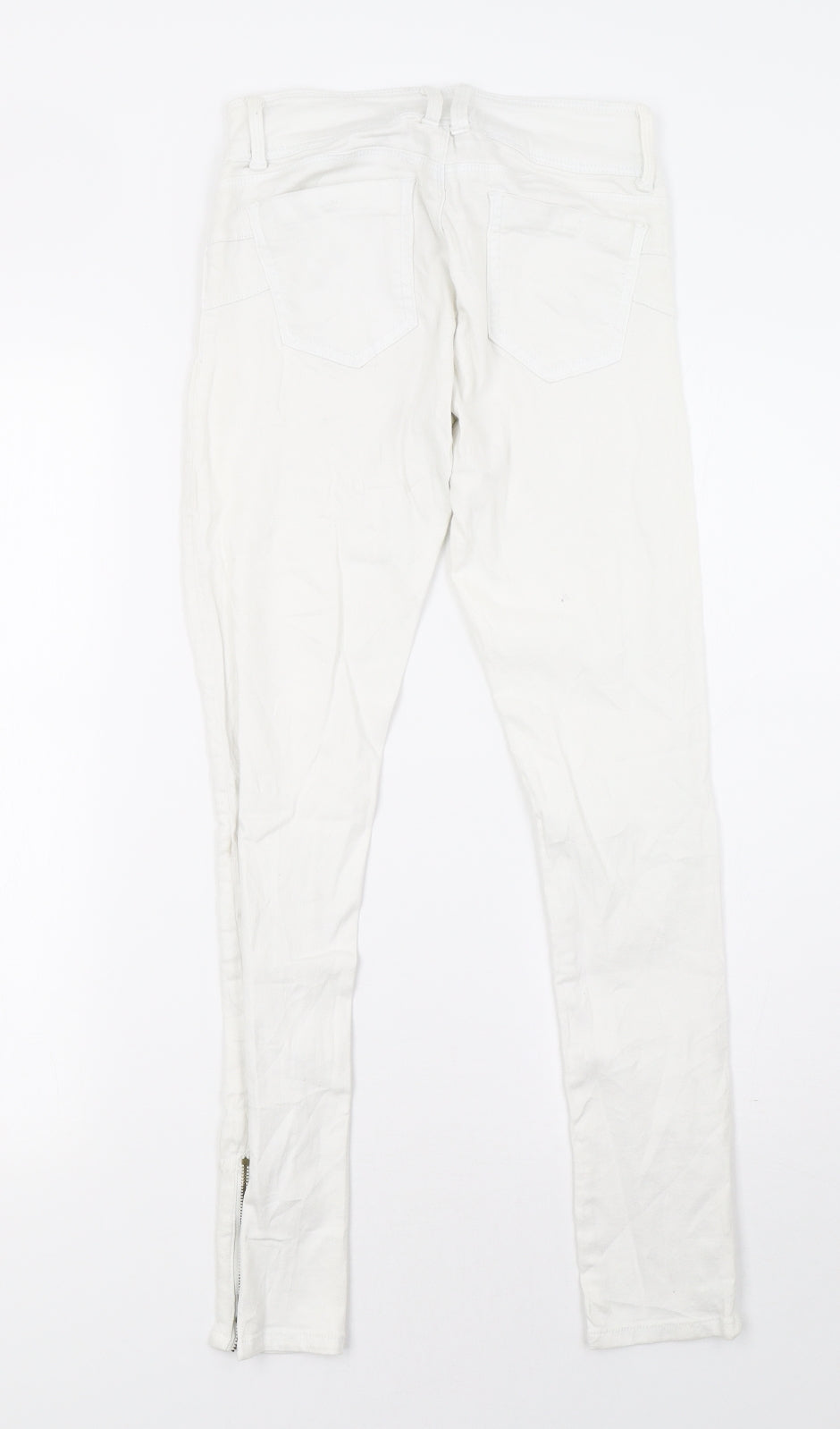 Womens UK Size 6 TALLY WEiJL Regular Fit Skinny White Jeans