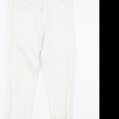 Womens UK Size 6 TALLY WEiJL Regular Fit Skinny White Jeans