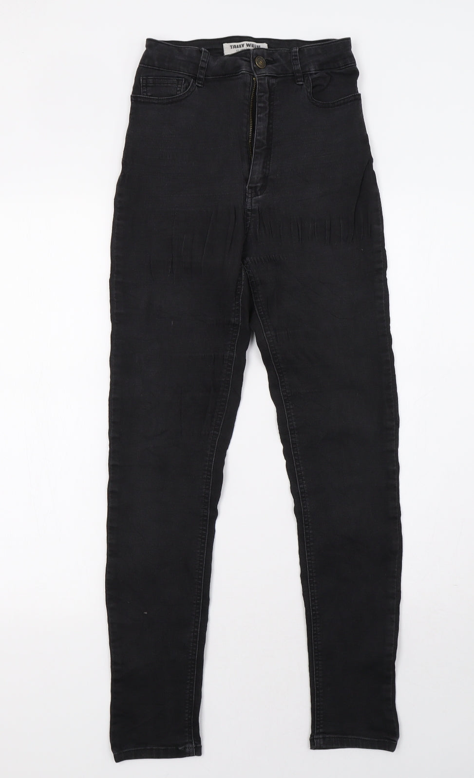 Womens UK Size 6 TALLY WEiJL Regular Fit Skinny Black Jeans