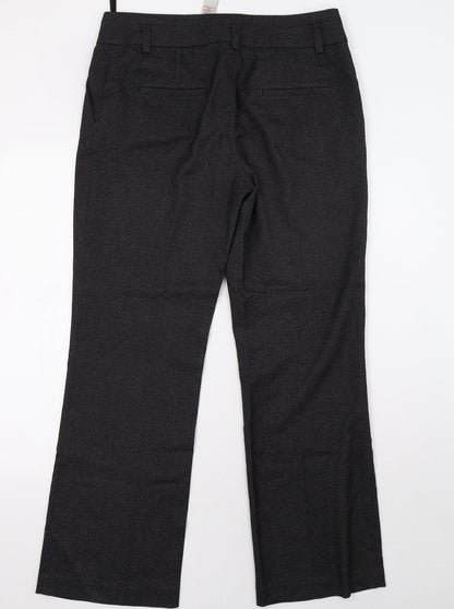 Womens UK Size 12 NEXT Regular Fit  Black Trousers