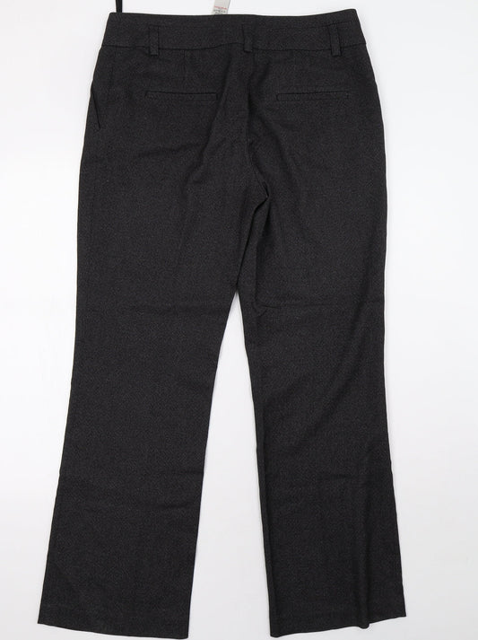 Womens UK Size 12 NEXT Regular Fit  Black Trousers