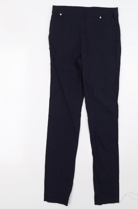 Womens UK Size 6 Preworn Regular Fit  Blue Trousers