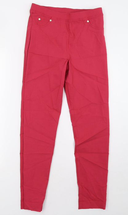 Womens UK Size 8 Preworn Regular Fit  Pink Trousers