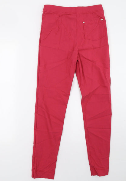 Womens UK Size 8 Preworn Regular Fit  Pink Trousers
