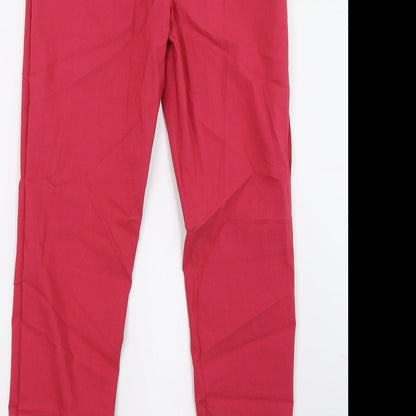 Womens UK Size 8 Preworn Regular Fit  Pink Trousers