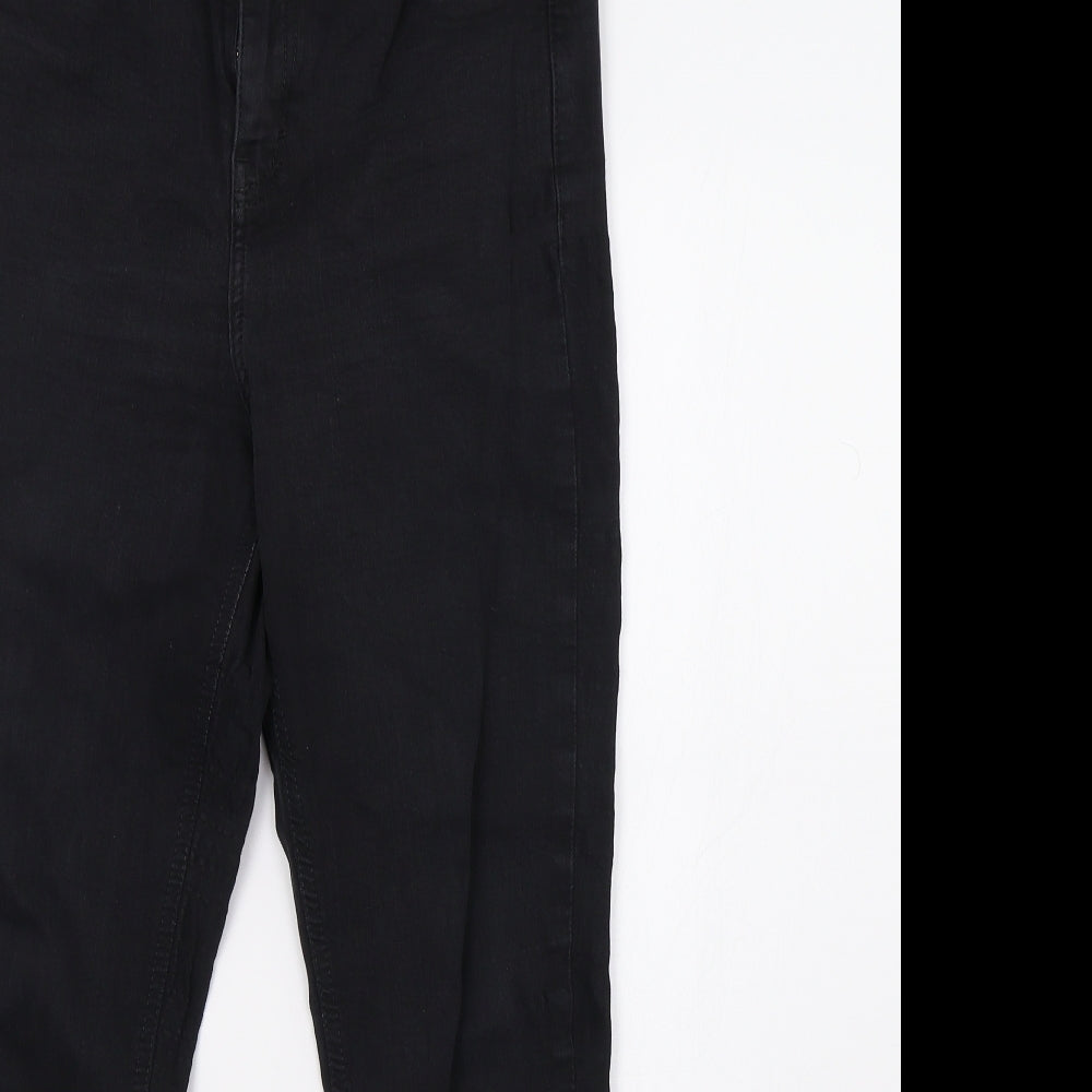 Topshop Womens Black  Denim Skinny Jeans Size 30 L30 in