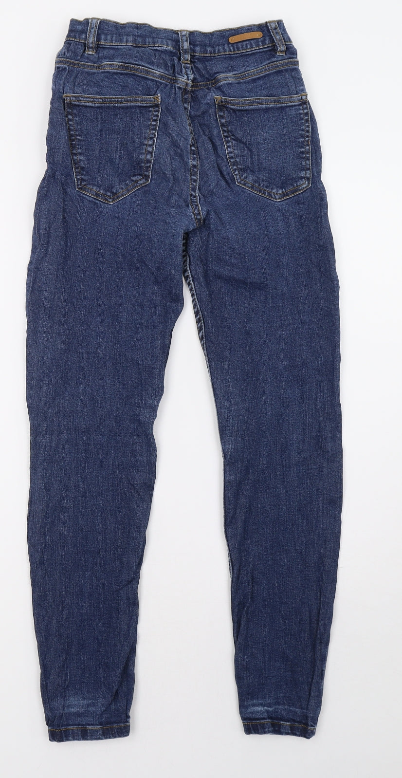 Womens UK Size 6 Diverse Regular Fit Straight Blue Jeans