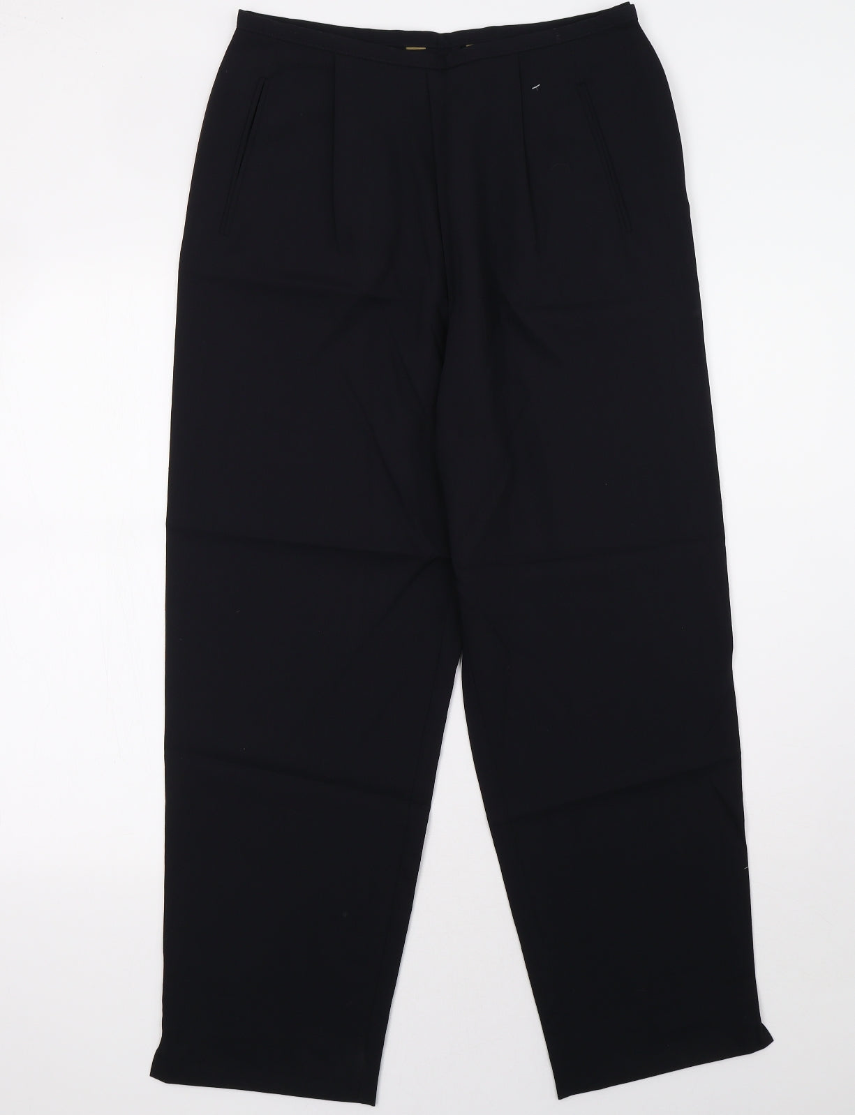 Womens UK Size 10 Preworn Regular Fit  Blue Trousers