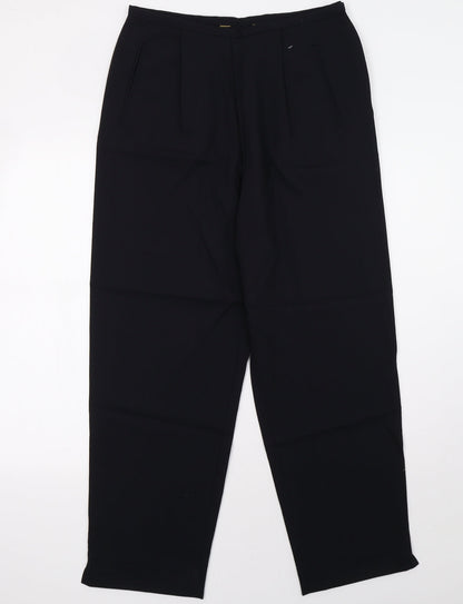 Womens UK Size 10 Preworn Regular Fit  Blue Trousers