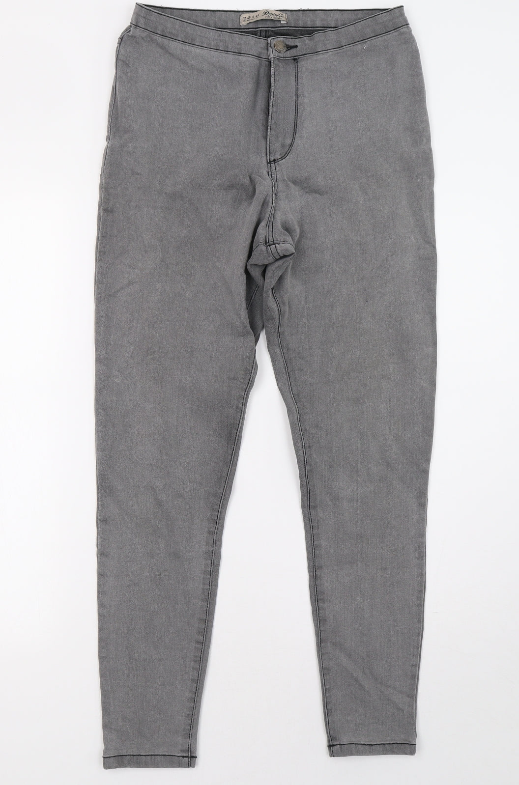 priamrk Womens Grey  Denim Skinny Jeans Size 12 L30 in