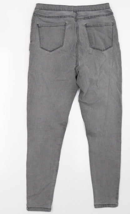 priamrk Womens Grey  Denim Skinny Jeans Size 12 L30 in