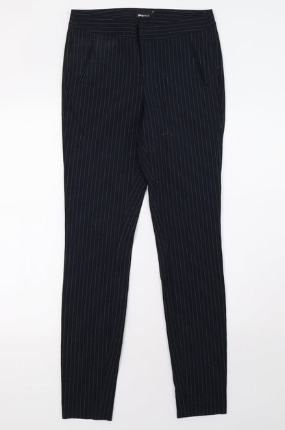 Gina Tricot Womens Blue Striped  Trousers  Size 10 L30 in